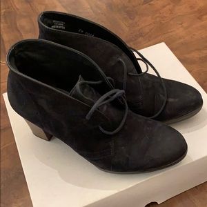Paul Green - Black Suede Booties - size 6